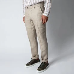 STUDIO 73 MARCEL PAT TROUSERS BEIGE -jupiter shop LINNEBYXASTUDIO73 4 cc6e1946 5596 4956 94ff 2f6c4df31bd1