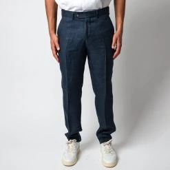 STUDIO 73 MARCEL PAT TROUSERS DK. NAVY