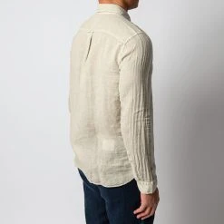 XACUS LUXURY LINEN SHIRT KHAKI -jupiter shop LINNESKJORTAXACUS 1 816c4797 3c0e 489a 9f9f f3b8aabec79f