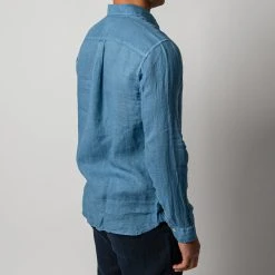 XACUS LUXURY LINEN SHIRT DUCK BLUE -jupiter shop LINNESKJORTAXACUS 1 a64336fe 1f19 4b9f b656 3381ecd4b063