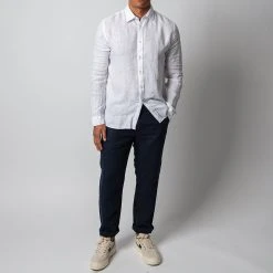 XACUS LUXURY LINEN SHIRT WHITE -jupiter shop LINNESKJORTAXACUS 2