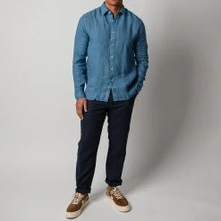 XACUS LUXURY LINEN SHIRT DUCK BLUE -jupiter shop LINNESKJORTAXACUS 2 413f8a0a 9f70 4473 acba 885d243e51a6