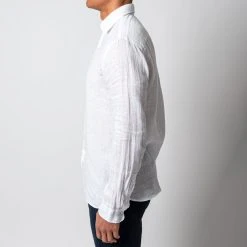 XACUS LUXURY LINEN SHIRT WHITE -jupiter shop LINNESKJORTAXACUS 5