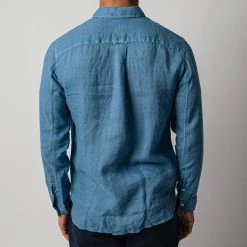 XACUS LUXURY LINEN SHIRT DUCK BLUE -jupiter shop LINNESKJORTAXACUS 6 e3200738 73a3 4b33 aeaf 540315a46c1b
