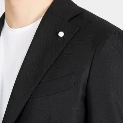 Luigi Bianchi Mantova LORO PIANA HOPSACK WOOL BLAZER BLACK -jupiter shop LORO PIANA HOPSACK WOOL BLAZER BLACK KAVAJ LUIGI BIANCHI MANTOVA Jupiter Kungsgatan Norrlandsgatan Stockholm 3
