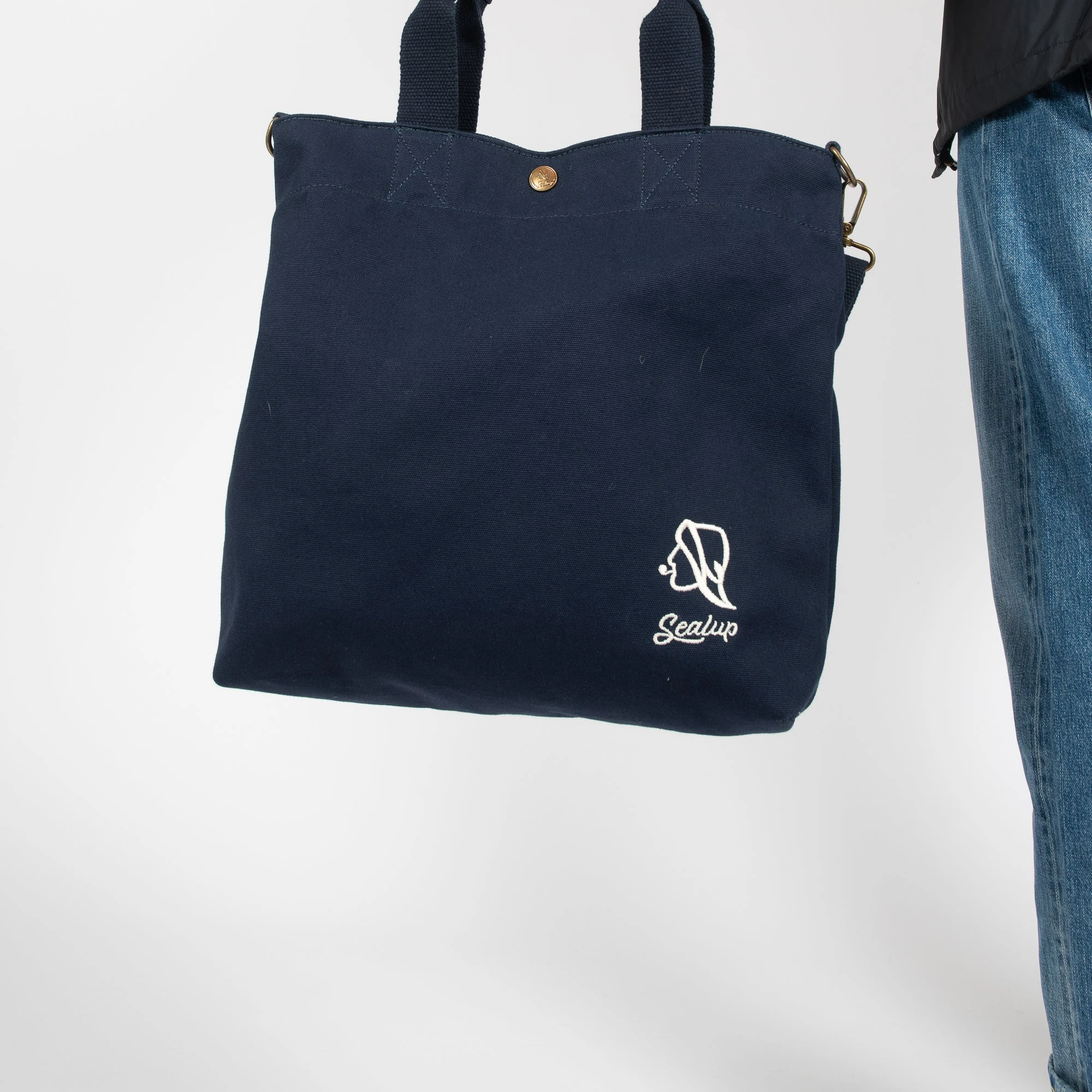 Sealup LUXURY CANVAS TOTEBAG NAVY 4 Sealup LUXURY CANVAS TOTEBAG NAVY - Bild 2