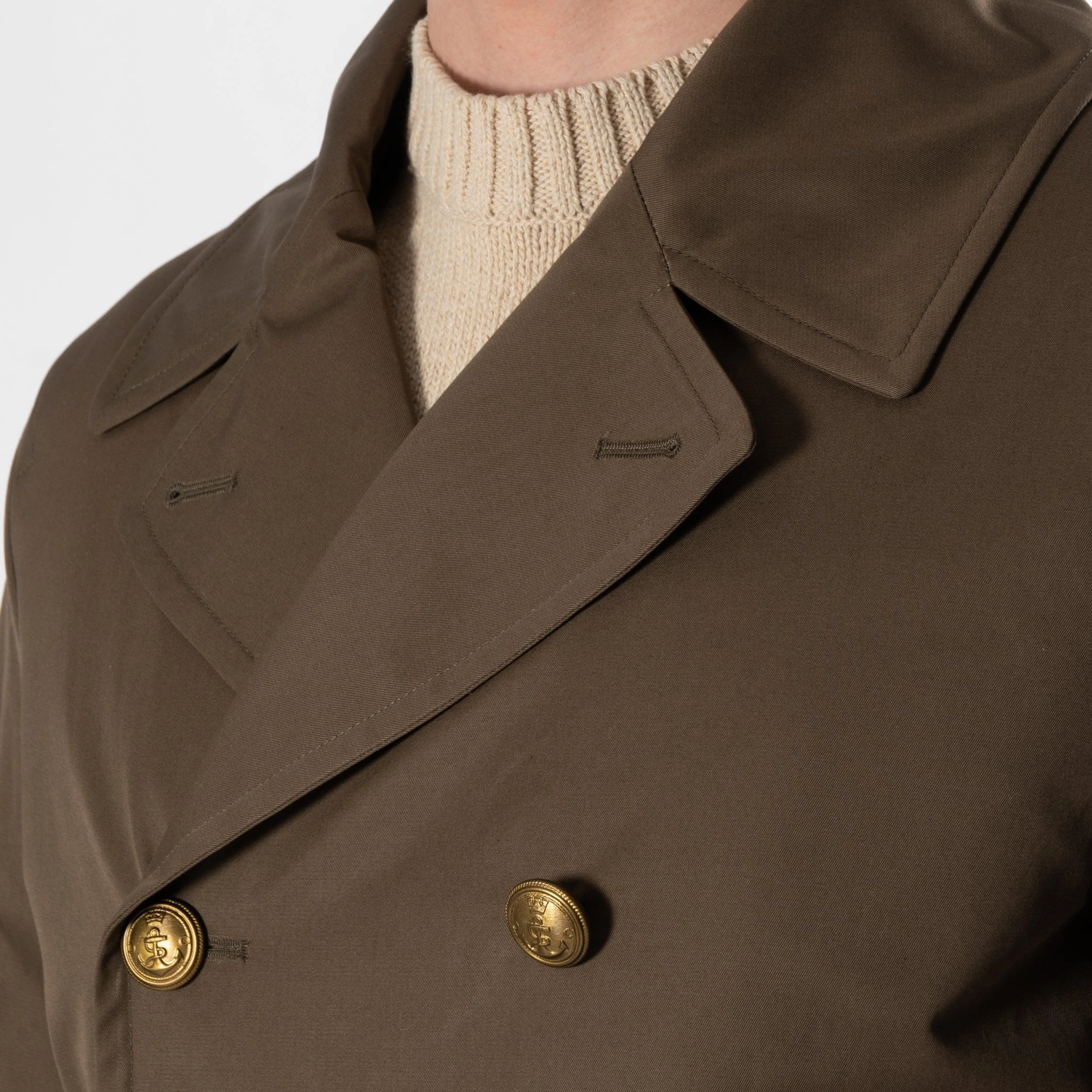 Sealup LUXURY COTTON TWILL PEACOAT ARMY 4 Sealup LUXURY COTTON TWILL PEACOAT ARMY - Bild 2