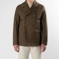 Sealup LUXURY COTTON TWILL PEACOAT ARMY