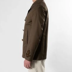 Sealup LUXURY COTTON TWILL PEACOAT ARMY 16 Sealup LUXURY COTTON TWILL PEACOAT ARMY -jupiter shop LUXURY COTTON TWILL PEACOAT ARMY JACKA SEALUP Jupiter Kungsgatan Norrlandsgatan Stockholm 5