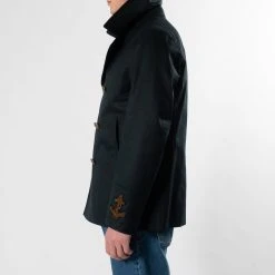 Sealup LUXURY COTTON TWILL PEACOAT NAVY -jupiter shop LUXURY COTTON TWILL PEACOAT NAVY JACKA SEALUP Jupiter Kungsgatan Norrlandsgatan Stockholm 4