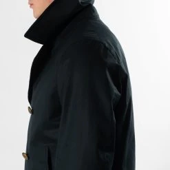 Sealup LUXURY COTTON TWILL PEACOAT NAVY -jupiter shop LUXURY COTTON TWILL PEACOAT NAVY JACKA SEALUP Jupiter Kungsgatan Norrlandsgatan Stockholm 5