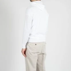 Filippo De Laurentiis LUXURY HOODIE SWEATER WHITE -jupiter shop LUXURY HOODIE SWEATER WHITE TROJA FILIPPO DE LAURENTIIS Jupiter Kungsgatan Norrlandsgatan Stockholm 6