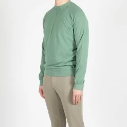 Filippo De Laurentiis LUXURY PIQUE CREWNECK SWEATER GREEN 14 Filippo De Laurentiis LUXURY PIQUE CREWNECK SWEATER GREEN -jupiter shop LUXURY PIQUE CREWNECK SWEATER GREEN TROJA FILIPPO DE LAURENTIIS Jupiter Kungsgatan Norrlandsgatan Stockholm 4