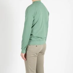 Filippo De Laurentiis LUXURY PIQUE CREWNECK SWEATER GREEN 18 Filippo De Laurentiis LUXURY PIQUE CREWNECK SWEATER GREEN -jupiter shop LUXURY PIQUE CREWNECK SWEATER GREEN TROJA FILIPPO DE LAURENTIIS Jupiter Kungsgatan Norrlandsgatan Stockholm 8