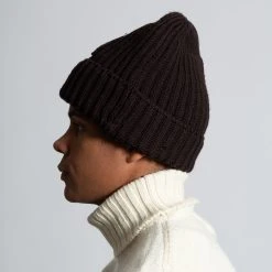 G.R.P LUXURY WOOL BEANIE WITH ANCHOR BROWN 7 G.R.P LUXURY WOOL BEANIE WITH ANCHOR BROWN -jupiter shop LUXURY WOOL BEANIE WITH ANCHOR BROWN MOSSA GRP Jupiter Kungsgatan Norrlandsgatan Stockholm 3