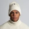 G.R.P LUXURY WOOL BEANIE WITH ANCHOR ECRU -jupiter shop LUXURY WOOL BEANIE WITH ANCHOR ECRU MOSSA GRP Jupiter Kungsgatan Norrlandsgatan Stockholm