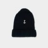 G.R.P LUXURY WOOL BEANIE WITH ANCHOR NAVY -jupiter shop LUXURY WOOL BEANIE WITH ANCHOR NAVY MOSSA GRP Jupiter Kungsgatan Norrlandsgatan Stockholm