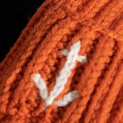 G.R.P LUXURY WOOL BEANIE WITH ANCHOR ORANGE -jupiter shop LUXURY WOOL BEANIE WITH ANCHOR ORANGE MOSSA GRP Jupiter Kungsgatan Norrlandsgatan Stockholm 3