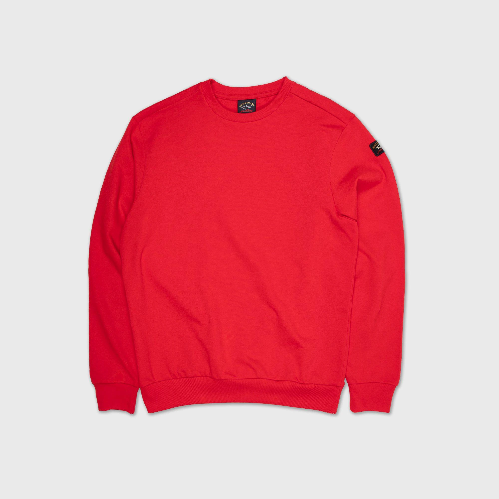 Paul&Shark MEN'S KNITTED ROUNDNECK C.W. COTTON RED 3 Paul&Shark MEN'S KNITTED ROUNDNECK C.W. COTTON RED