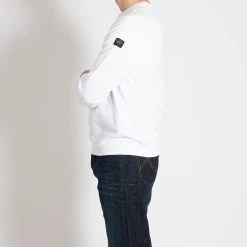 Paul&Shark MEN'S KNITTED ROUNDNECK C.W. COTTON WHITE -jupiter shop MENS KNITTED ROUNDNECK CW COTTON WHITE TROJA PAUL SHARK Jupiter Kungsgatan Norrlandsgatan Stockholm 3