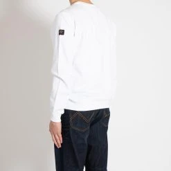 Paul&Shark MEN'S KNITTED ROUNDNECK C.W. COTTON WHITE -jupiter shop MENS KNITTED ROUNDNECK CW COTTON WHITE TROJA PAUL SHARK Jupiter Kungsgatan Norrlandsgatan Stockholm 4