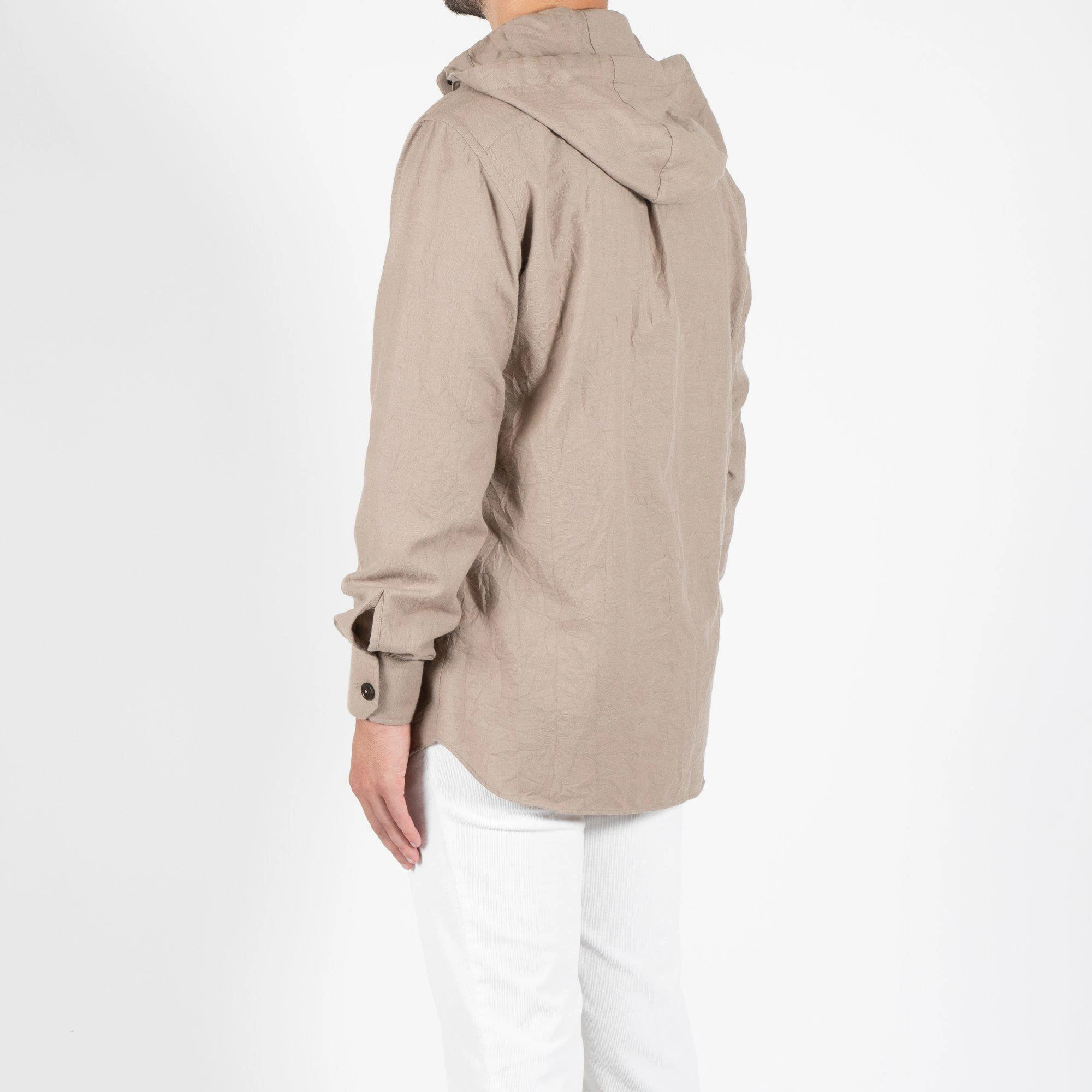 Lardini MIGUEL HOODED SHIRT JACKET SAND 6 Lardini MIGUEL HOODED SHIRT JACKET SAND - Bild 4