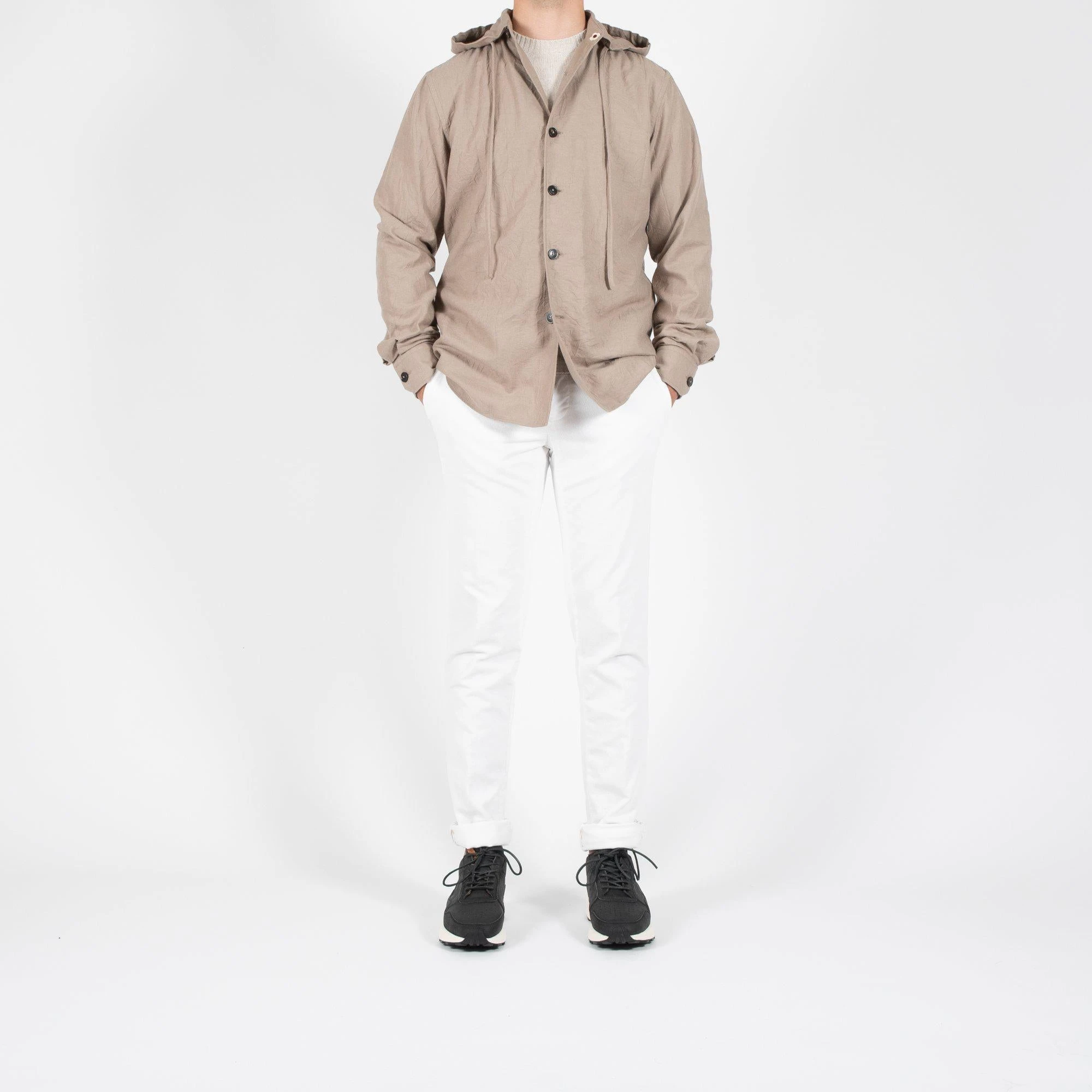 Lardini MIGUEL HOODED SHIRT JACKET SAND 9 Lardini MIGUEL HOODED SHIRT JACKET SAND - Bild 7