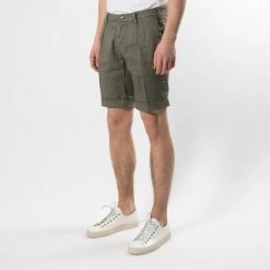 MASON'S MILANO 1 PINCE SHORTS ARMY -jupiter shop MILANO 1 PINCE SHORTS ARMY BYXA MASONS Jupiter Kungsgatan Norrlandsgatan Stockholm 3