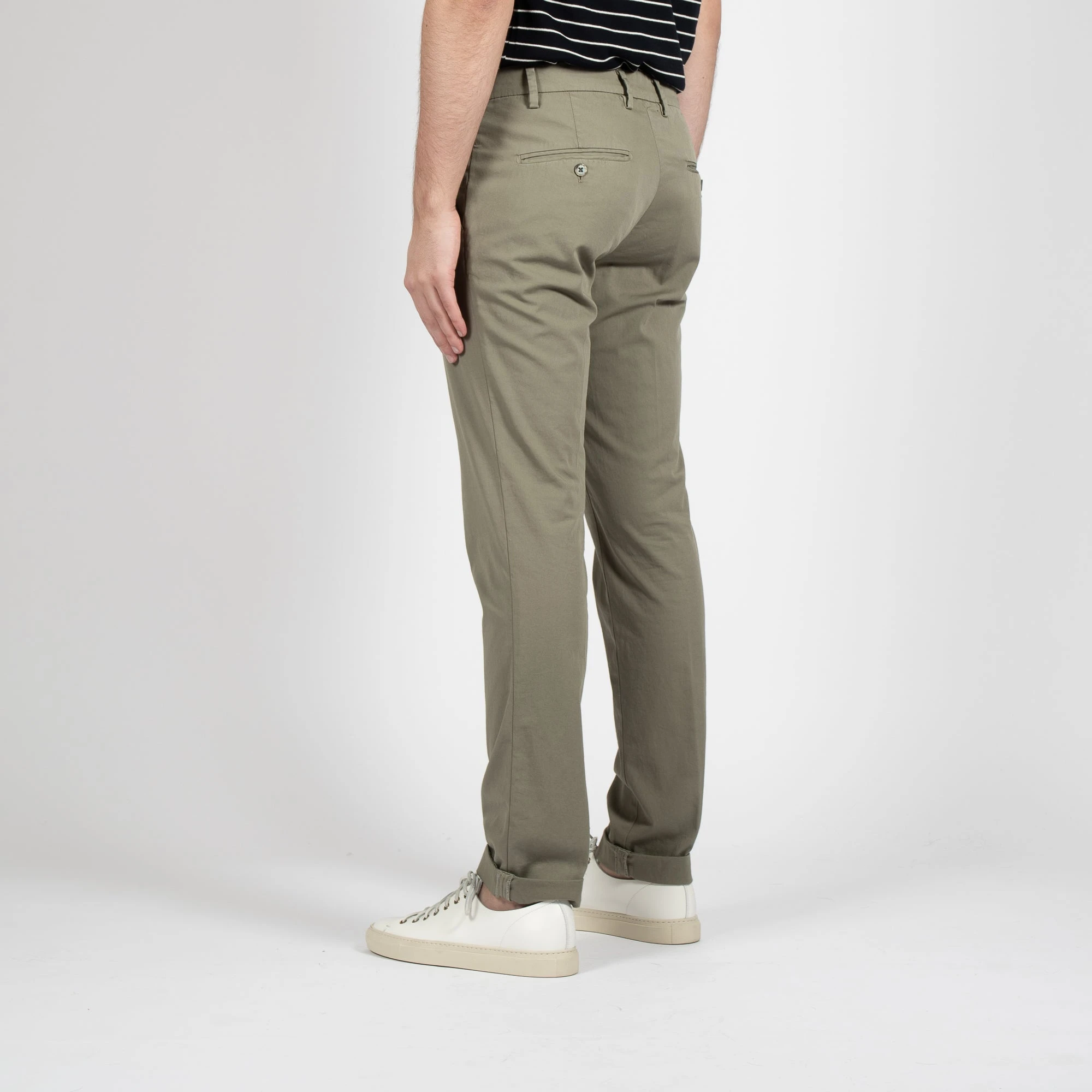 MASON'S MILANO COTTON ELASTAN TROUSER GREEN 8 MASON'S MILANO COTTON ELASTAN TROUSER GREEN - Bild 6