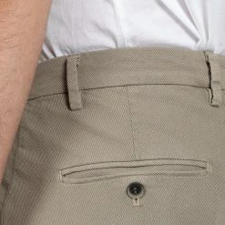 MASON'S MILANO GOOSE EYE COTTON TROUSER BEIGE -jupiter shop MILANO GOOSE EYE COTTON TROUSER BEIGE BYXA MASONS Jupiter Kungsgatan Norrlandsgatan Stockholm 3