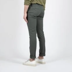 MASON'S MILANO GOOSE EYE COTTON TROUSER D.GREEN -jupiter shop MILANO GOOSE EYE COTTON TROUSER DGREEN BYXA MASONS Jupiter Kungsgatan Norrlandsgatan Stockholm 5