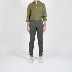MASON'S MILANO GOOSE EYE COTTON TROUSER D.GREEN -jupiter shop MILANO GOOSE EYE COTTON TROUSER DGREEN BYXA MASONS Jupiter Kungsgatan Norrlandsgatan Stockholm 7