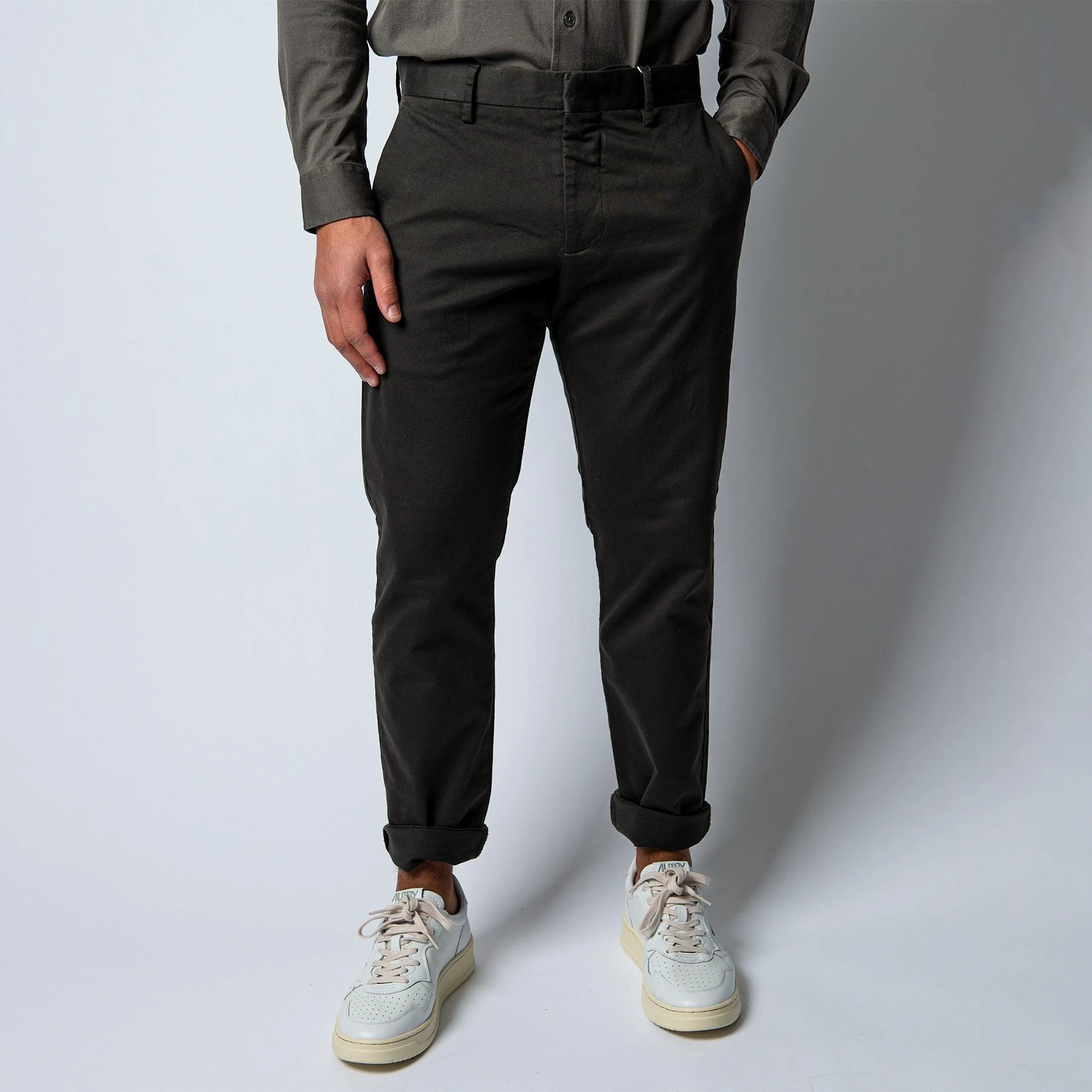 NN07 THEO COTTON STRETCH TROUSER ARMY 3 NN07 THEO COTTON STRETCH TROUSER ARMY