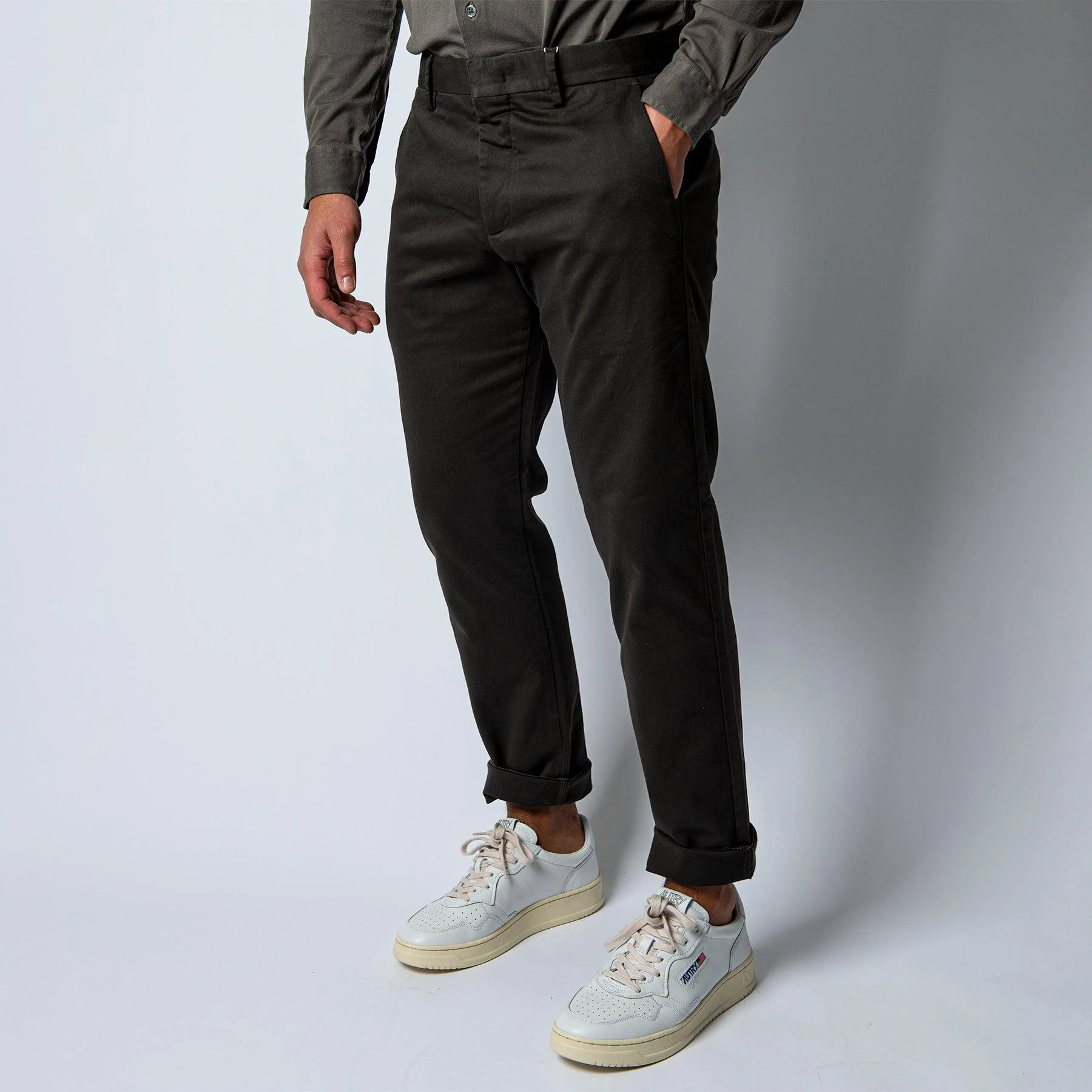 NN07 THEO COTTON STRETCH TROUSER ARMY 4 NN07 THEO COTTON STRETCH TROUSER ARMY - Bild 2