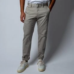 NN07 THEO COTTON STRETCH TROUSER GREY