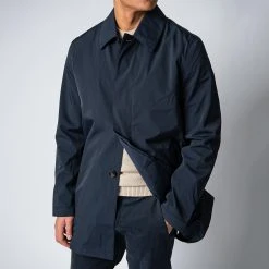 NN07 KIM WATERPROOF CAR COAT NAVY BLUE