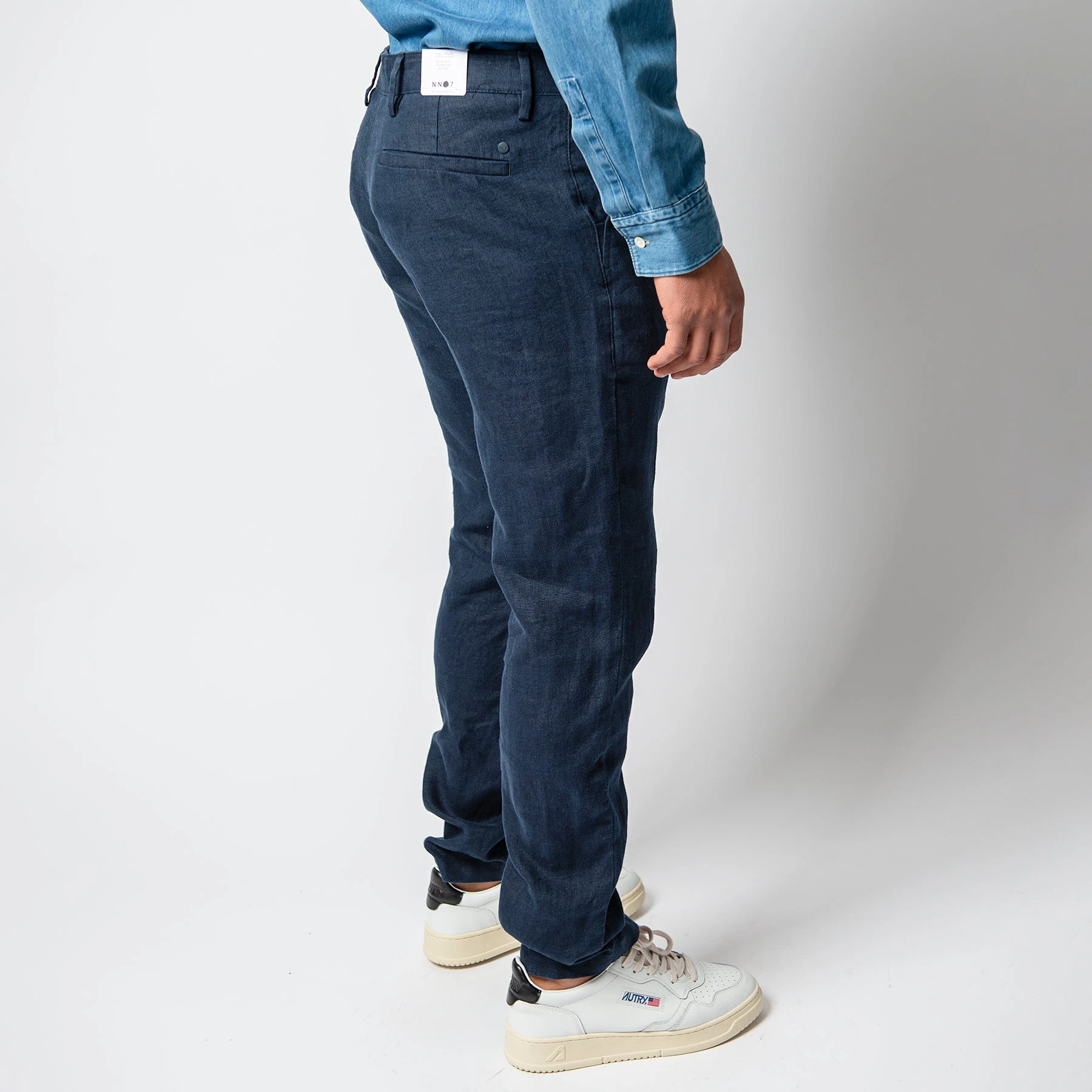 NN07 KARL LINEN TROUSERS NAVY BLUE 6 NN07 KARL LINEN TROUSERS NAVY BLUE - Bild 4