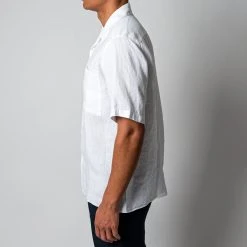 NN07 JULIO SS LINEN SHIRT WHITE -jupiter shop NN07LINNESKJORTA 6