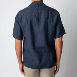 NN07 JULIO SS LINEN SHIRT NAVY BLUE -jupiter shop NN07LINNESKJORTA 6 62b903c4 5998 449a 96de b1dae3c5f154
