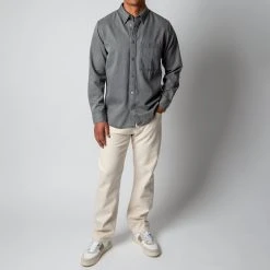 NN07 COHEN SHIRT GREY DENIM -jupiter shop NN07SKJORTA 1