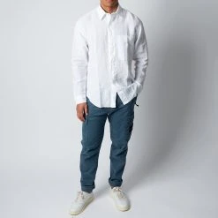 NN07 ADWIN LINEN SHIRT WHITE -jupiter shop NN07SKJORTA 1 768ef412 2c9b 433d 8b00 4c1c4ee35644