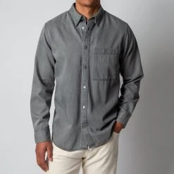 NN07 COHEN SHIRT GREY DENIM