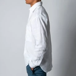 NN07 ADWIN LINEN SHIRT WHITE -jupiter shop NN07SKJORTA 4 207fb901 514d 4379 bf86 f1752c685989
