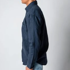 NN07 ADWIN LINEN SHIRT NAVY BLUE -jupiter shop NN07SKJORTA 5 695947b9 044b 40ee b86e 035ff156a1aa