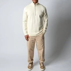 NN07 LUIS HALF ZIP ECRU -jupiter shop NN07TROJA 1 b0989e23 9e84 4cf8 9eaa 170bae823c6a