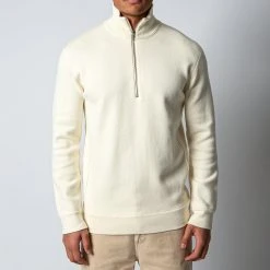 NN07 LUIS HALF ZIP ECRU