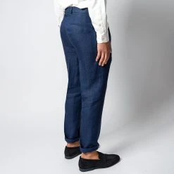 Oscar Jacobson DELON LINEN TROUSERS NAVY -jupiter shop OSCARJACOBSONBYXA 1 369966ee cfd4 419a a57e 4ae8b1f37b83