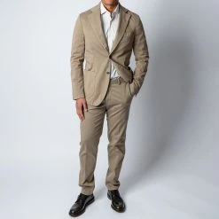 Oscar Jacobson EGEL STRETCH PATCH POCKET BLAZER ROUGH BEIGE -jupiter shop OSCARJACOBSONKAVAJ 2 1