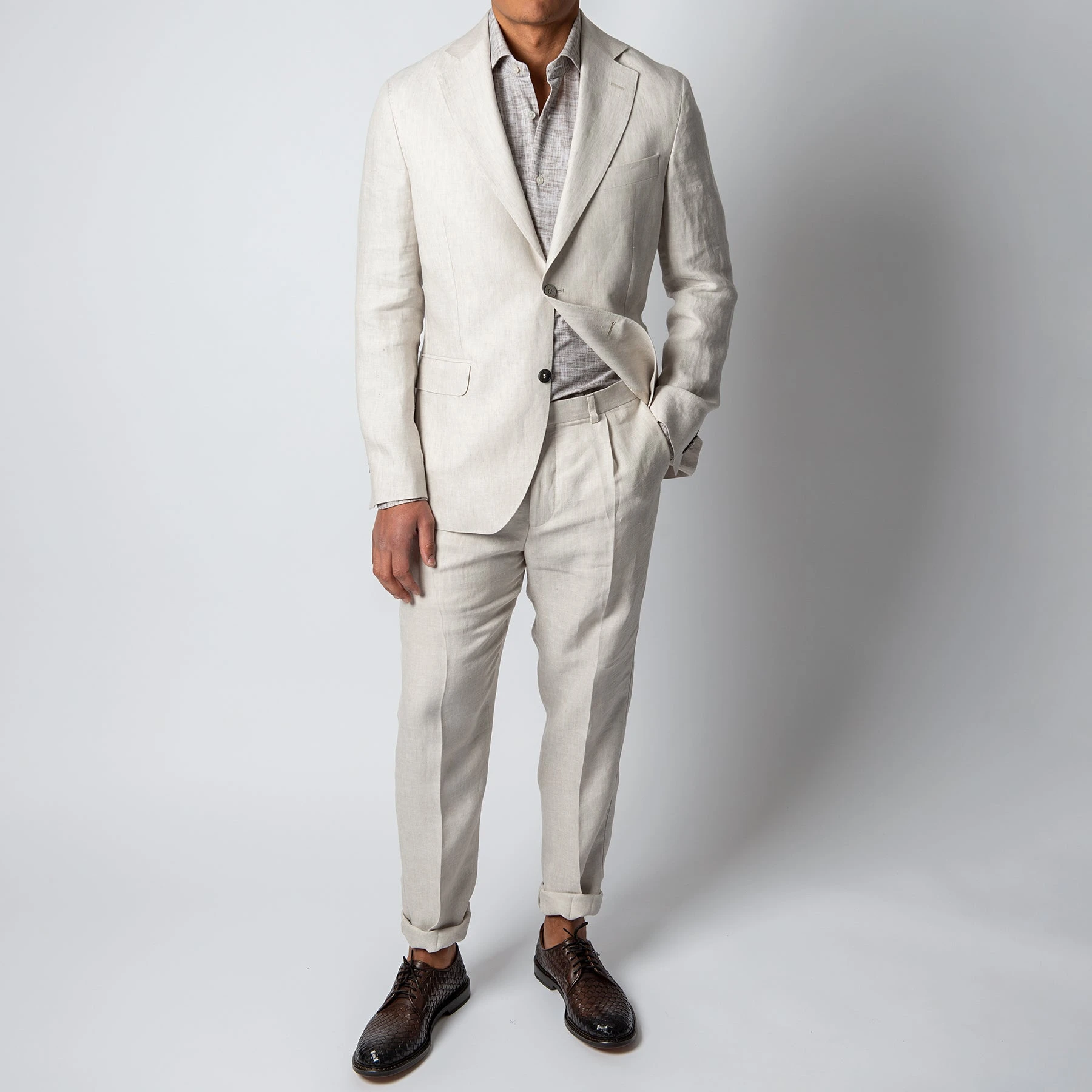 Oscar Jacobson FERRY SOFT BLAZER WHITE GRASS 8 Oscar Jacobson FERRY SOFT BLAZER WHITE GRASS - Bild 6
