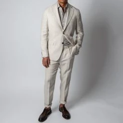 Oscar Jacobson DELON LINEN TROUSERS WHITE GRASS -jupiter shop OSCARJACOBSONKOSTYM 2 ecb51d78 de04 4c16 9a9b 8d6370d2d81e